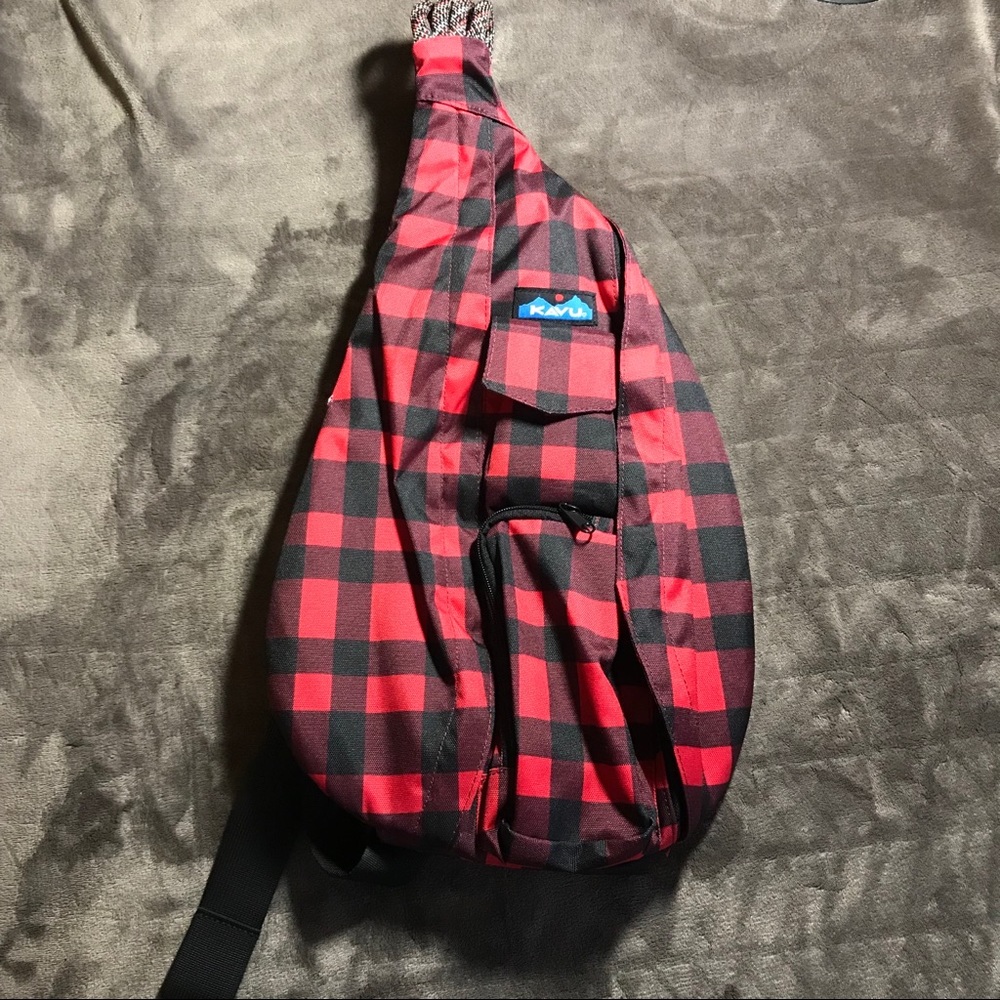 SOLD🌟LIKE NEW - KAVU Checkered Backpack